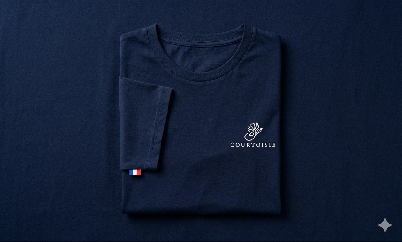 T-Shirt Descarte Bleu Marine